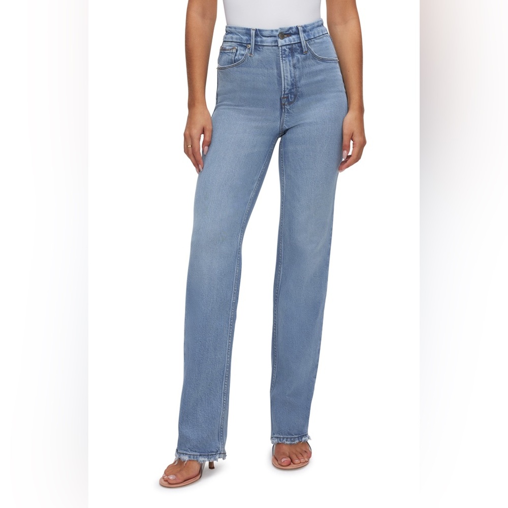 Good American Good Icon Straight Leg Jeans